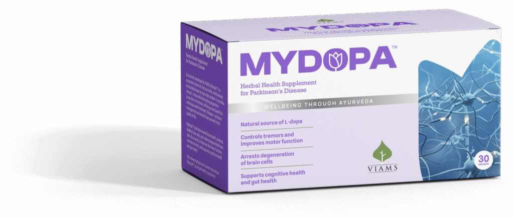 Mydopa herbal supplement — a natural option to support Parkinson’s disease symptoms with traditional herbs.